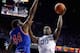LEXINGTON, KY - NOVEMBER 19: Julius Randle #30 of the Kentucky Wildcats shoots the ball while defended by Anthony Walker #44 of the Texas-Arlington Mavericks during the game at Rupp Arena on November 19, 2013 in Lexington, Kentucky. (Photo by Andy Lyon