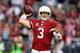 GLENDALE, AZ - OCTOBER 17: Quarterback Carson Palmer #3 of the Arizona Cardinals drops back to pass against the Seattle Seahawks during a game at the University of Phoenix Stadium on October 17, 2013 in Glendale, Arizona. (Photo by Christian Petersen/Ge