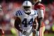 SAN FRANCISCO, CA - SEPTEMBER 22: Ahmad Bradshaw #44 of the Indianapolis Colts reacts after he rushed for eight yards during the fourth quarter against the San Francisco 49ers at Candlestick Park on September 22, 2013 in San Francisco, California. The Co