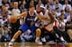 MIAMI, FL - NOVEMBER 07: LeBron James #6 of the Miami Heat guards Blake Griffin #32 of the Los Angeles Clippers during a game at AmericanAirlines Arena on November 7, 2013 in Miami, Florida. NOTE TO USER: User expressly acknowledges and agrees that, by