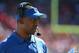 September 22, 2013; San Francisco, CA, USA; Indianapolis Colts offensive coordinator Pep Hamilton watches from the sideline during the third quarter against the San Francisco 49ers at Candlestick Park. Mandatory Credit: Kyle Terada-USA TODAY Sports