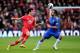 SOUTHAMPTON, ENGLAND - MARCH 30: Frank Lampard of Chelsea is challenged by Jack Cork of Southampton during the Barclays Premier League match between Southampton and Chelsea at St Mary's Stadium on March 30, 2013 in Southampton, England. (Photo by Mike H