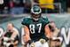 Nov 17, 2013; Philadelphia, PA, USA; (Editors note: Caption correction) Philadelphia Eagles tight end Brent Celek (87) celebrates a touchdown during the second quarter against the Washington Redskins at Lincoln Financial Field. The touchdown, however, was