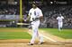 Dayan Viciedo strikes out. As scene Sox fans are quite familiar with.