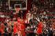 MIAMI, FL - NOVEMBER 12: LeBron James #6 of the Miami Heat dunks against the Milwaukee Bucks on November 12, 2013 at American Airlines Arena in Miami, Florida. NOTE TO USER: User expressly acknowledges and agrees that, by downloading and/or using this pho