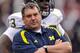 COLUMBUS, OH - NOVEMBER 24: Head Coach Brady Hoke of the Michigan Wolverines watches his team play against the Ohio State Buckeyes at Ohio Stadium on November 24, 2012 in Columbus, Ohio. (Photo by Jamie Sabau/Getty Images)