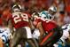 TAMPA, FL - OCTOBER 24: Cam Newton #1 of the Carolina Panthers calls a play during a game against the Tampa Bay Buccaneers at Raymond James Stadium on October 24, 2013 in Tampa, Florida. (Photo by Mike Ehrmann/Getty Images)