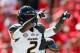 ATHENS, GA - OCTOBER 12: L'Damian Washington #2 of the Missouri Tigers reacts after scoring a touchdown against the Georgia Bulldogs at Sanford Stadium on October 12, 2013 in Athens, Georgia. (Photo by Kevin C. Cox/Getty Images)