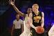 Nov 29, 2013; Paradise Island, BAHAMAS; Iowa Hawkeyes forward Aaron White (30) looks to pass on UTEP Miners guard Julian Washburn (4) during the game at the 2013 Battle 4 Atlantis in the Imperial Arena at the Atlantis Resort. Mandatory Credit: Kevin Jaira