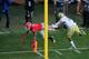 ATLANTA, GA - NOVEMBER 30: Todd Gurley #3 of the Georgia Bulldogs dives in to the end zone for a 2nd quarter touchdown against the Georgia Tech Yellow Jackets at Bobby Dodd Stadium on November 30, 2013 in Atlanta, Georgia. (Photo by Scott Cunningham/Getty