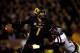 COLUMBIA, MO - NOVEMBER 30: Quarterback James Franklin #1 of the Missouri Tigers scrambles during the game against the Texas A&M Aggies on November 30, 2013 in Columbia, Missouri. (Photo by Jamie Squire/Getty Images)