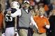 Nov 30, 2013; Auburn, AL, USA; Auburn Tigers head coach Gus Malzahn reacts during the third quarter against the Alabama Crimson Tide at Jordan Hare Stadium. Mandatory Credit: John Reed-USA TODAY Sports