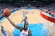 OKLAHOMA CITY, OK - OCTOBER 21: Perry Jones III #3 of the Oklahoma City Thunder goes to the basket during the game between the Oklahoma City Thunder and the Denver Nuggets in preseason on October 21, 2012 at the Chesapeake Energy Arena in Oklahoma City,