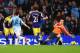 MANCHESTER, ENGLAND - DECEMBER 01: Samir Nasri of Manchester City scores his team's third goal during the Barclays Premier League match between Manchester City and Swansea City at Etihad Stadium on December 1, 2013 in Manchester, England. (Photo by Alex