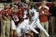 Sep 21, 2013; Bloomington, IN, USA; Indiana Hoosiers running back Stephen Houston (12) attempts to make a catch against Missouri Tigers defensive back E.J. Gaines (31) during the first quarter at Memorial Stadium. Mandatory Credit: Mike DiNovo-USA TODAY S
