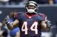 HOUSTON, TX - DECEMBER 01: Ben Tate #44 of the Houston Texans celebrates afte scoring on a 7 yard run in the first quarter against the New England Patriots at Reliant Stadium on December 1, 2013 in Houston, Texas. (Photo by Bob Levey/Getty Images)