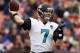 CLEVELAND, OH - DECEMBER 01: Quarterback Chad Henne #7 of the Jacksonville Jaguars throws to a receiver against the Cleveland Browns at FirstEnergy Stadium on December 1, 2013 in Cleveland, Ohio. (Photo by Matt Sullivan/Getty Images)