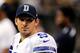 NEW ORLEANS, LA - NOVEMBER 10: Tony Romo #9 of the Dallas Cowboys stands on the sideline during a game against the New Orleans Saints at the Mercedes-Benz Superdome on November 10, 2013 in New Orleans, Louisiana. New Orlerans won the game 49-17. (Photo
