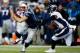FOXBORO, MA - NOVEMBER 24: Wide receiver Julian Edelman #11 of the New England Patriots runs with the ball against the Denver Broncos during a game at Gillette Stadium on November 24, 2013 in Foxboro, Massachusetts. (Photo by Jared Wickerham/Getty Image