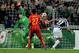 TURIN, ITALY - OCTOBER 02: Fabio Quagliarella #27 of Juventus scores his team's second goal past goalkeeper Fernando Muslera, watched by Emmanuel Eboue of Galatasaray AS during UEFA Champions League Group B match between Juventus and Galatasaray AS at Ju