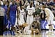 Dec 2, 2013; Storrs, CT, USA; Connecticut Huskies guard Shabazz Napier (13) on the court after a three point attempt against the Florida Gators in the second half at Harry A. Gampel Pavilion. UConn defeated Florida Gators 65-64. Mandatory Credit: David B