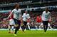 LONDON, ENGLAND - DECEMBER 01: Kyle Walker of Tottenham Hotspur celebrates scoring the opening goal during the Barclays Premier League Match between Tottenham Hotspur and Manchester United at White Hart Lane on December 1, 2013 in London, England. (Phot
