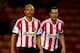 SUNDERLAND,ENGLAND-NOVEMBER 06: Wes Brown (L) and John O'Shea of Sunderland during the Capital One Cup fourth Round match between Sunderland and Southampton at Stadium of Light on November 06, 2013 in Sunderland, England. (Photo by Richard Sellers/Getty