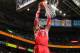 SALT LAKE CITY, UT - DECEMBER 02: Dwight Howard #12 of the Houston Rockets dunks against the Utah Jazz at EnergySolutions Arena on December 02, 2013 in Salt Lake City, Utah. NOTE TO USER: User expressly acknowledges and agrees that, by downloading and or