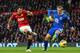MANCHESTER, ENGLAND - FEBRUARY 10: Ryan Giggs of Manchester United scores the opening goal during the Barclays Premier League match between Manchester United and Everton at Old Trafford on February 10, 2013 in Manchester, England. (Photo by Shaun Botter