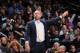 NEW YORK, NY - NOVEMBER 24: Head Coach Jason Kidd of the Brooklyn Nets during a game against the Detroit Pistons at Barclays Center on November 24, 2013 in the Brooklyn borough of New York City. NOTE TO USER: User expressly acknowledges and agrees that,