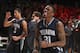 Nov 29, 2013; Paradise Island, BAHAMAS; Villanova Wildcats guard Dylan Ennis (31) celebrates the victory over the Kansas Jayhawks at the 2013 Battle 4 Atlantis in the Imperial Arena at the Atlantis Resort. Villanova won 63-59. Mandatory Credit: Kevin Jair
