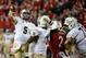 Oct 18, 2013; Louisville, KY, USA; UCF Knights quarterback Blake Bortles (5) throws the game winning touch down pass during the second half of play against the Louisville Cardinals at Papa John's Cardinal Stadium. Central Florida defeated Louisville 38-3