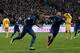 PARIS, FRANCE - NOVEMBER 19: Mamadou Sakho of France celebrates scoring his side's third goal during the FIFA 2014 World Cup Qualifier 2nd Leg Playoff between France and Ukraine at the Stade de France on November 19, 2013 in Paris, France. (Photo by Har