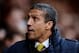 NORWICH, ENGLAND - NOVEMBER 30: Chris Hughton the Norwich manager looks on during the Barclays Premier league match between Norwich City and Crystal Palace at Carrow Road on November 30, 2013 in Norwich, England. (Photo by Jamie McDonald/Getty Images)