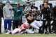 Dec 1, 2013; Philadelphia, PA, USA; Philadelphia Eagles wide receiver Riley Cooper (14) makes a reception in the second quarter against the Arizona Cardinals at Lincoln Financial Field. Mandatory Credit: John Geliebter-USA TODAY Sports
