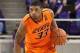 Feb 27, 2013; Fort Worth, TX, USA; Oklahoma State Cowboys guard Marcus Smart (33) during the game against TCU Horned Frogs at the Daniel-Meyer Coliseum. Oklahoma State Cowboys won 64-47. Mandatory Credit: Jim Cowsert-USA TODAY Sports