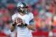 TUCSON, AZ - NOVEMBER 23: Quarterback Marcus Mariota #8 of the Oregon Ducks drops back to pass during the college football game against the Arizona Wildcats at Arizona Stadium on November 23, 2013 in Tucson, Arizona. The Wildcats defeated the Ducks 42-16