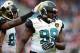 Dec 1, 2013; Cleveland, OH, USA; Jacksonville Jaguars defensive tackle Sen'Derrick Marks (99) against the Cleveland Browns at FirstEnergy Stadium. Mandatory Credit: Andrew Weber-USA TODAY Sports
