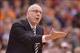 Dec 3, 2013; Syracuse, NY, USA; Syracuse Orange head coach Jim Boeheim argues from the sidelines during the first half of a game against the Indiana Hoosiers at the Carrier Dome. Mandatory Credit: Mark Konezny-USA TODAY Sports