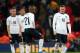 LONDON, ENGLAND - NOVEMBER 15: Jermain Defoe and Wayne Rooney of England look dejected as Alexis Sanchez of Chile (not pictured) scores their second goal during the international friendly match between England and Chile at Wembley Stadium on November 15,