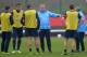 ST ALBANS, ENGLAND - NOVEMBER 18: Coach Roy Hodgson of England talks to his players during a England Training session at London Colney on November 18, 2013 in St Albans, England. (Photo by Christopher Lee/Getty Images)