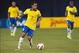 Nov 19, 2013; Toronto, Ontario, Canada; Brazil forward Robinho (7) takes the ball up field during the second half in a friendly soccer game against Chile at Rogers Centre. Brazil won 2-1. Mandatory Credit: Nick Turchiaro-USA TODAY Sports