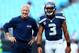 Pete Carroll and Russell Wilson have been all smiles in 2013.