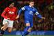MANCHESTER, ENGLAND - DECEMBER 04: Marouane Fellaini of Manchester United competes with Ross Barkley of Everton during the Barclays Premier League match between Manchester United and Everton at Old Trafford on December 4, 2013 in Manchester, England. (P