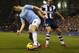 WEST BROMWICH, ENGLAND - DECEMBER 04: Samir Nasri of Manchester City moves away from James Morrison during the Premier League match between West Bromwich Albion and Manchester City at The Hawthorns on December 4, 2013 in West Bromwich, England. (Photo by