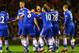 SUNDERLAND, ENGLAND - DECEMBER 04: Eden Hazard of Chelsea is congratulated by team mates after scoring his goal during the Barclays Premier League match between Sunderland and Chelsea at Stadium of Light on December 4, 2013 in Sunderland, England. (Phot