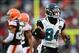 Dec 1, 2013; Cleveland, OH, USA; Jacksonville Jaguars wide receiver Cecil Shorts (84) against the Cleveland Browns at FirstEnergy Stadium. Mandatory Credit: Andrew Weber-USA TODAY Sports