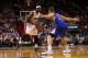 MIAMI, FL - NOVEMBER 07: LeBron James #6 of the Miami Heat drives against Blake Griffin #32 of the Los Angeles Clippers during a game at AmericanAirlines Arena on November 7, 2013 in Miami, Florida. NOTE TO USER: User expressly acknowledges and agrees t