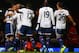 LONDON, ENGLAND - NOVEMBER 23: Frank Lampard of Chelsea is mobbed by his team mates after scoring their third goal during the Barclays Premier League match between West Ham United and Chelsea at Boleyn Ground on November 23, 2013 in London, England. (Ph