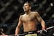 Jan 26, 2013; Chicago, IL, USA; Anthony Pettis celebrates after defeating Donald Cerrone (not pictured) during UFC on FOX 6 at the United Center. Mandatory Credit: David Banks-USA TODAY Sports